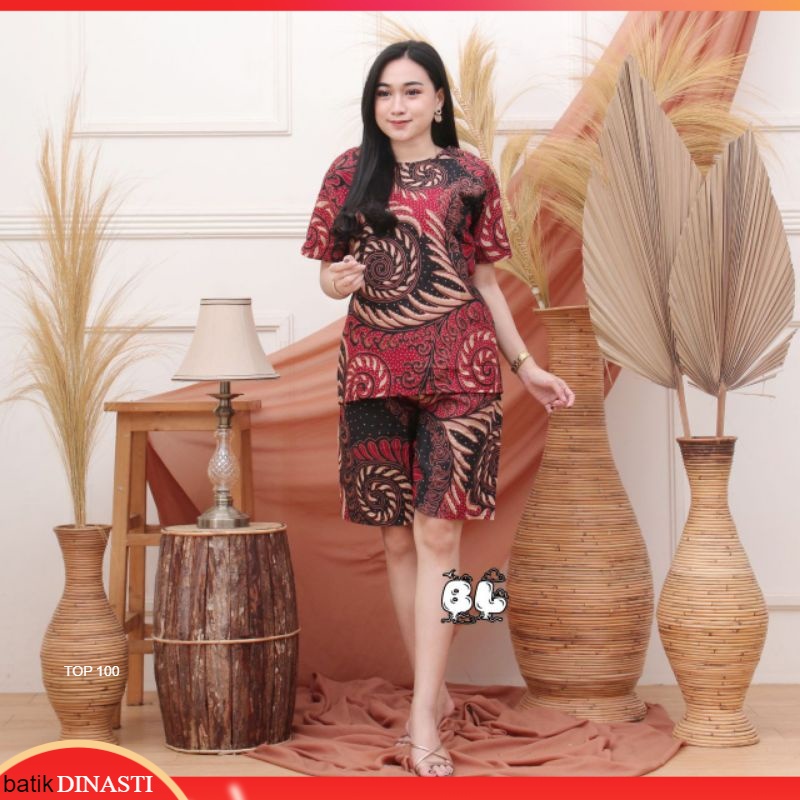 Blus Celana - BATIK BLOUSE & CELANA SETELAN - ~Stelan batik lengan pendek, baju tidur, baju santai