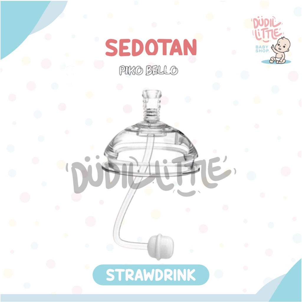 Nipple sippy &amp; straw drink botol susu PIKO diameter leher 70mm