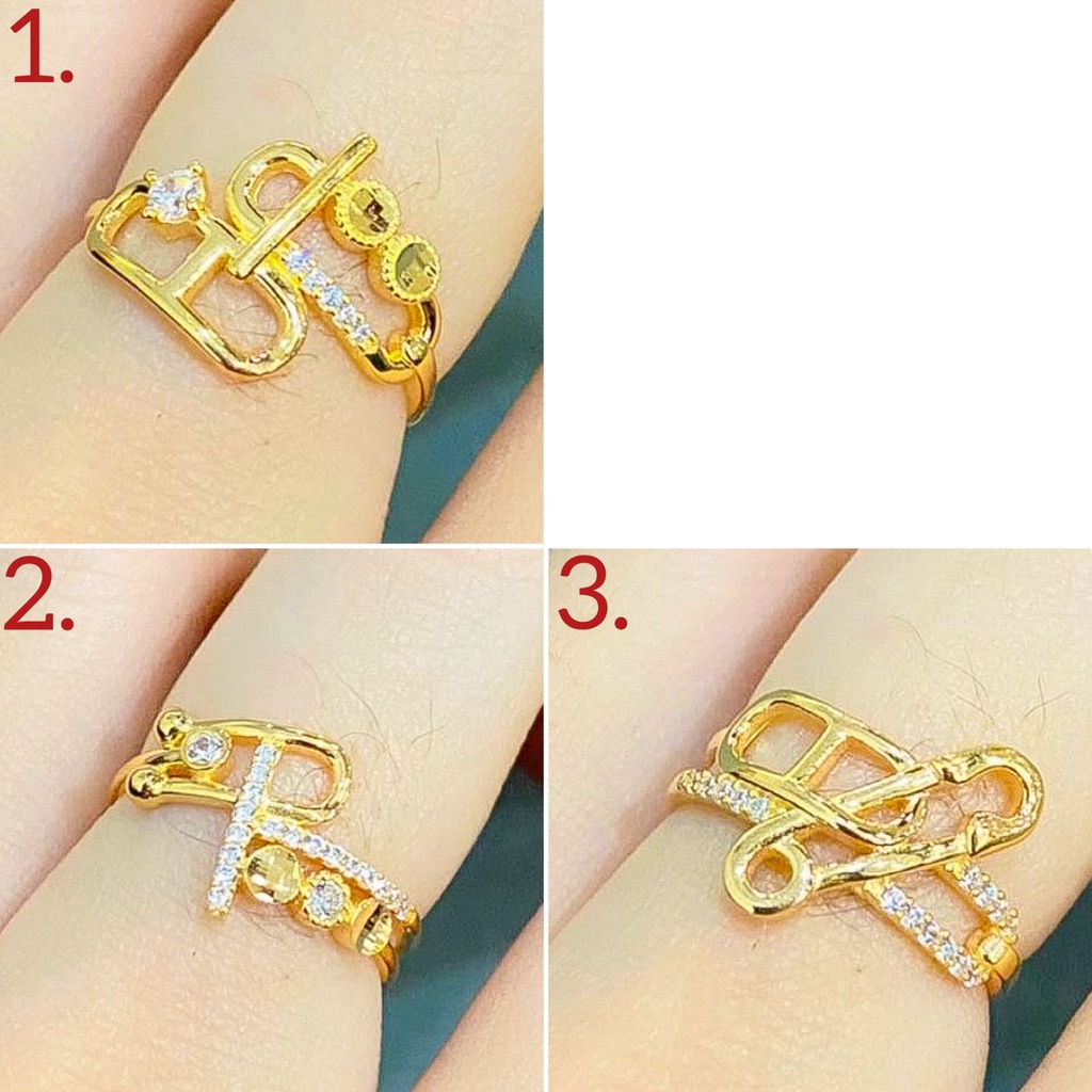 Cincin anak dan dewasa emas asli kadar 700 70 16k selisih permata horseshoe Tifanny terbaru 2 dua gram gr g ring gold nomor no 10 11 12 13 14 15 16 17