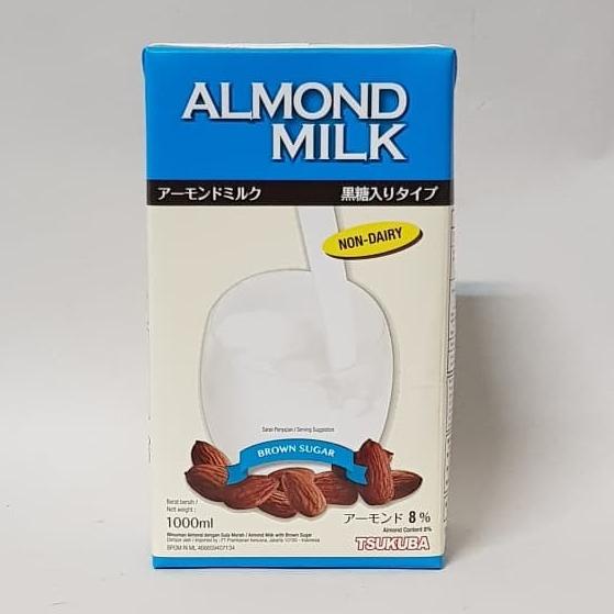 

(BISA COD) TSUKUBA ALMOND MILK BROWN SUGAR NON DAIRY 1000 ML BIG SALE Kode 427