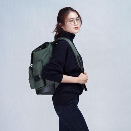 BRAIN STROM ARMY |ManNeedMe x URBAN| Tas Ransel Punggung Pria Wanita Backpack Kuliah / Kerja ORI