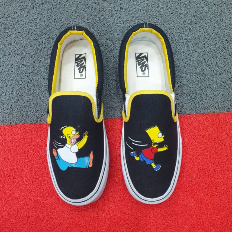 Sepatu Vans Slip On Slop Simpson. Ukuran 39-43. Gratis Box