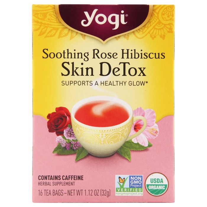 

Yogi Tea Soothing Rose Hibiscus Skin Detox 16 x 2 Gram