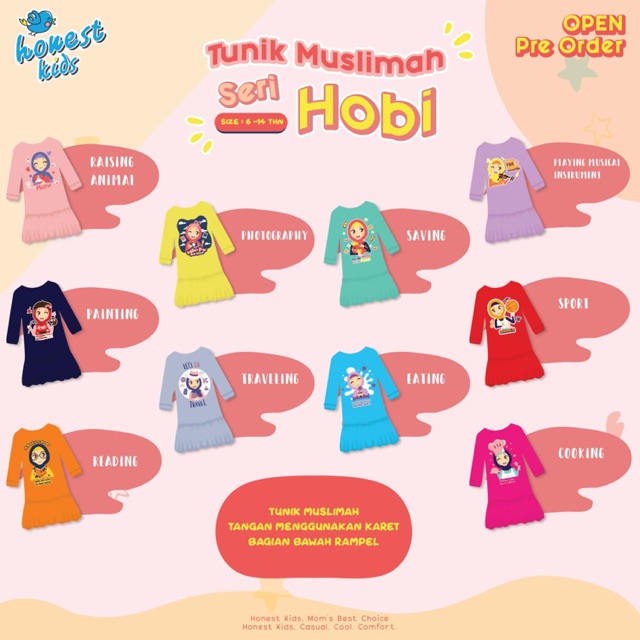 Tunic muslimah anak