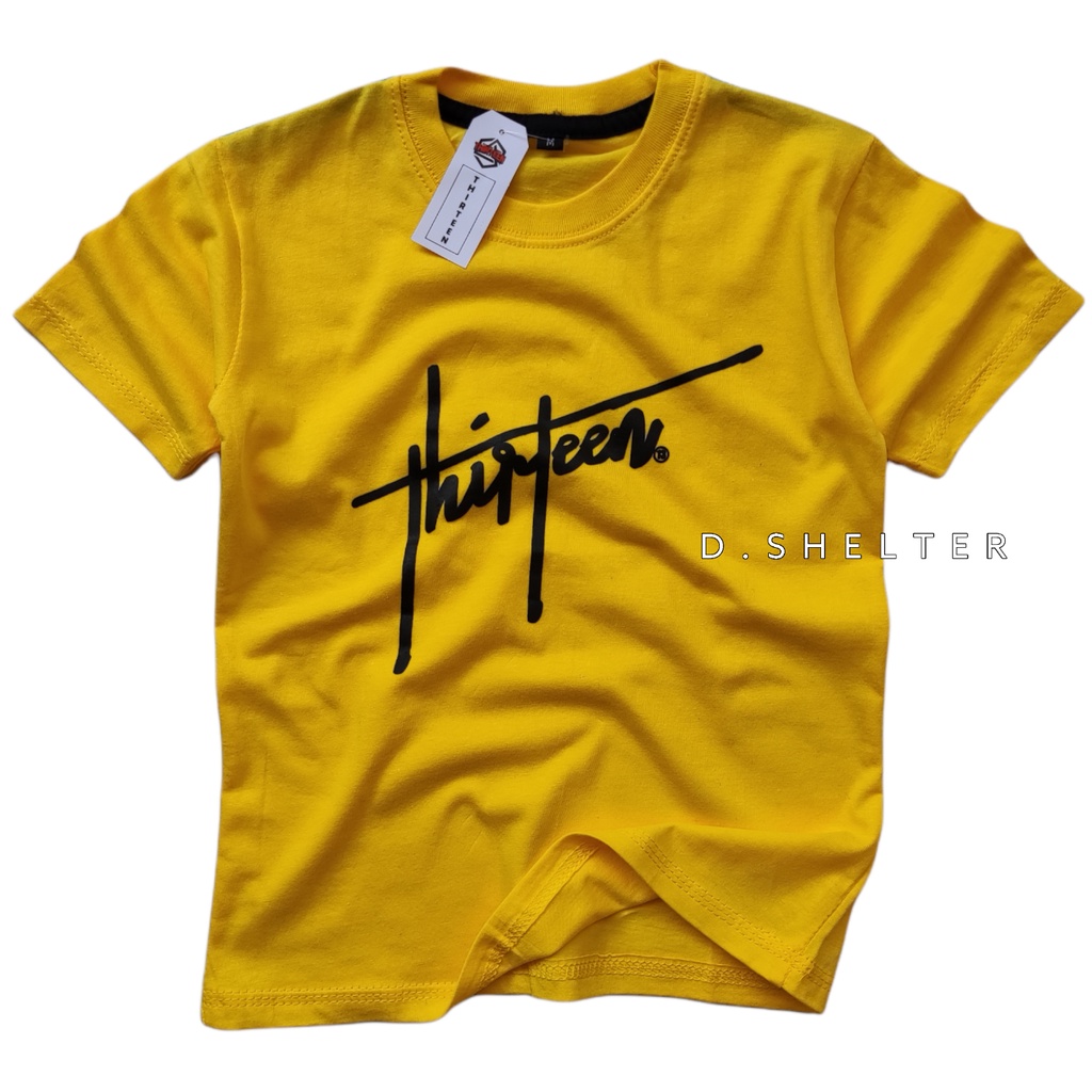 KAOS DISTO ANAK THIRTEEN KUNING FONT ELOK/D.SHELTER