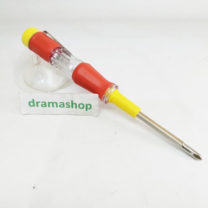 Tespen test pen tester listrik bisa bolak balik plus minus min dramashop