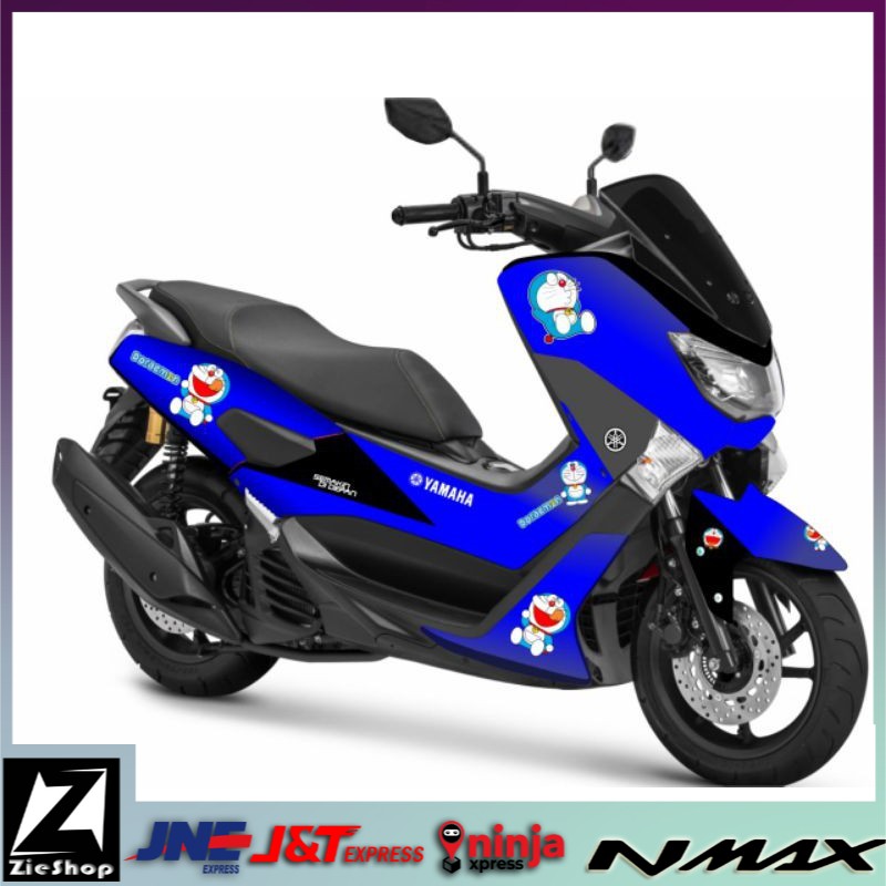 Decal NMAX Sticker Full Body Motif Doraemon biru
