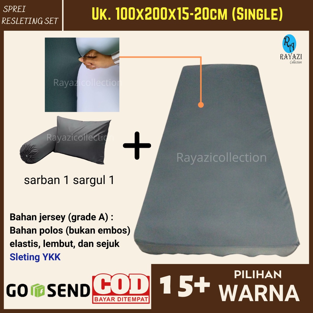 SARUNG KASUR RESLETING (SET) 100X200 / BUNGKUS COVER KASUR BUSA