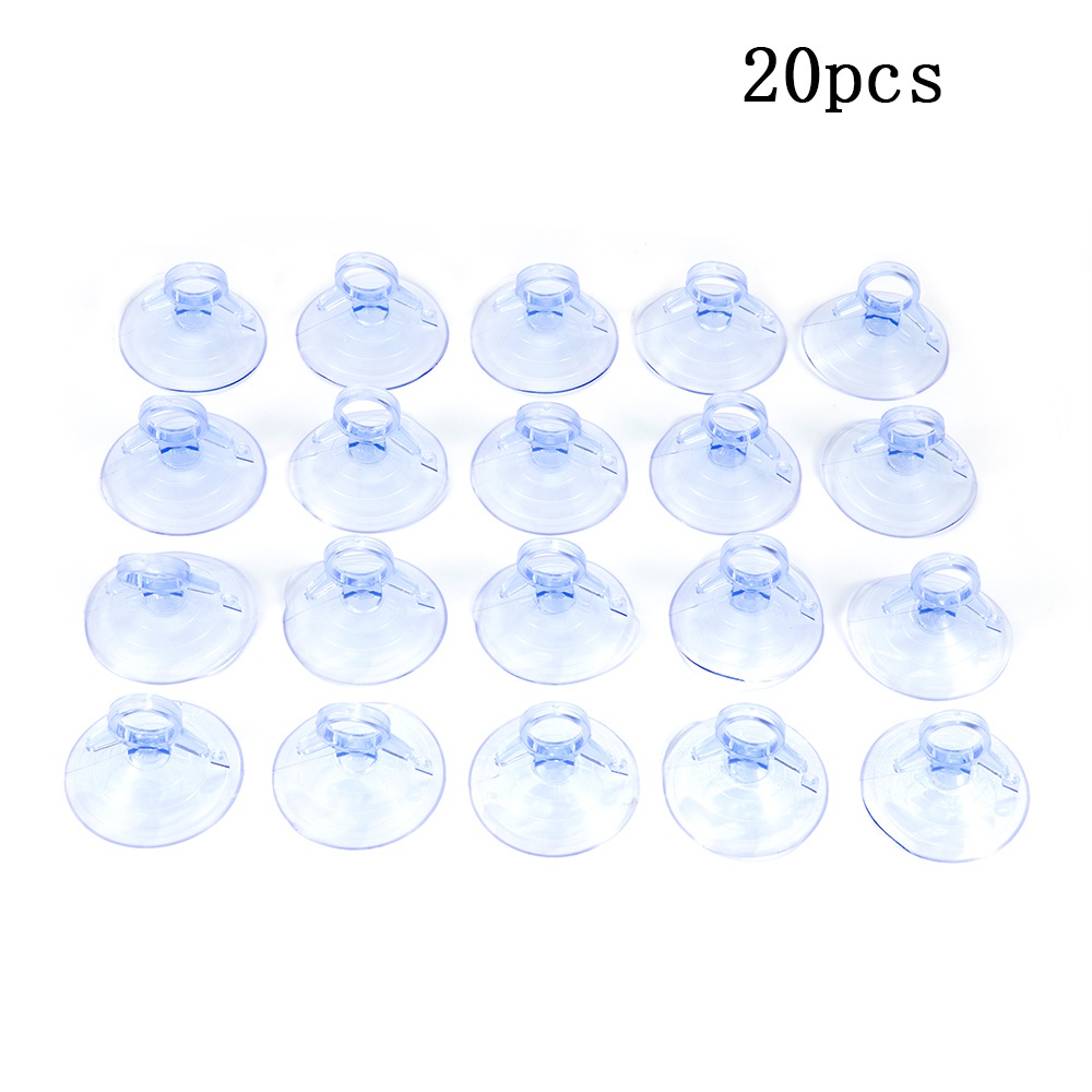 【COD Tangding】20Pcs 45mm Car Sunshade Suction PVC Cups Plastic Window Clear Rubber Suckers Pads