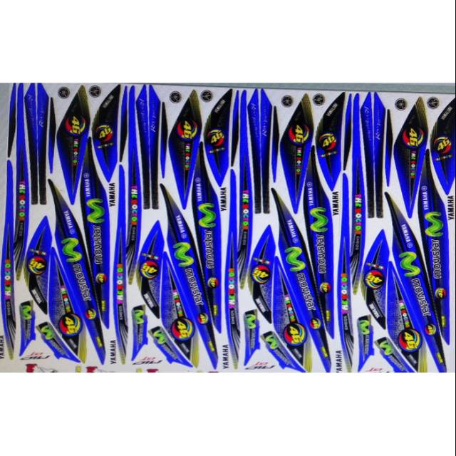 striping sicker variasi grafis movistar yamaha mio gt geser gambar pilih warna