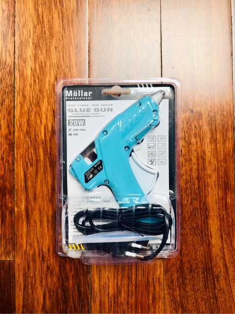 Alat Lem Tembak MOLLAR Kecil 20 watt - Mini Glue Gun for Small Glue Stick Lem Batang Lilin MLR-GG20