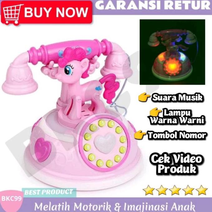 E4 Mainan Anak Perempuan Telepon HP Pony Unicorn Mainan Anak Murah