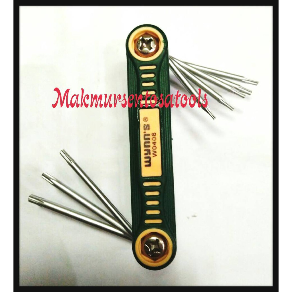 Kunci L Bintang Lipat set T5-T20 WYNN'S Taiwan Termurah