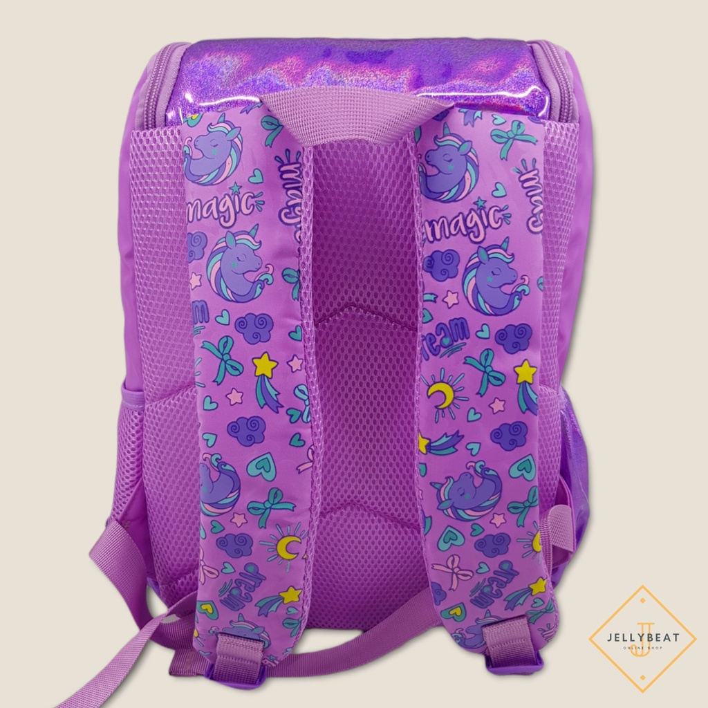 Tas Ransel Import Smiggle - Junior Purple Unicorn