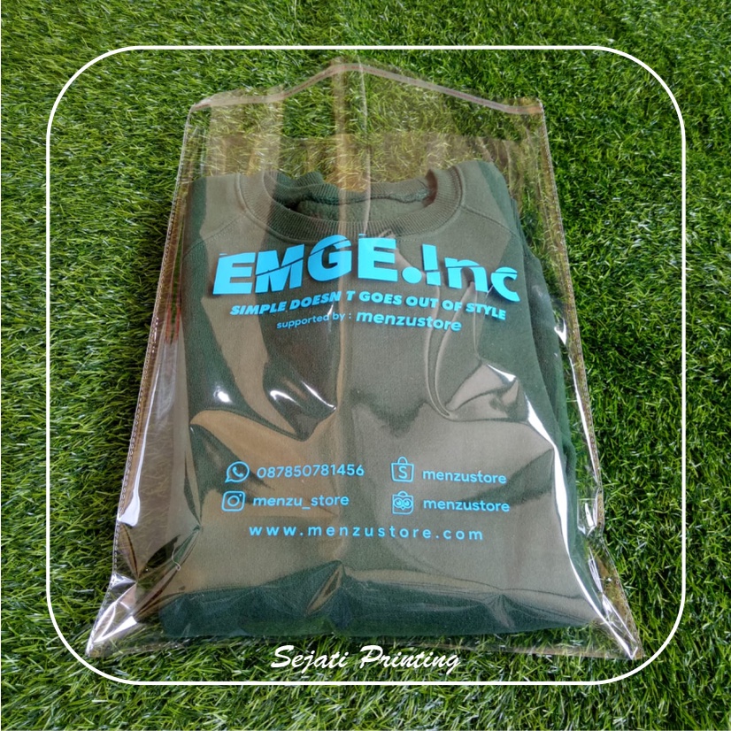 

Sablon Plastik Murah OPP 40 Micron 30, 35 , FREE DESAIN - SEJATIPRINTING