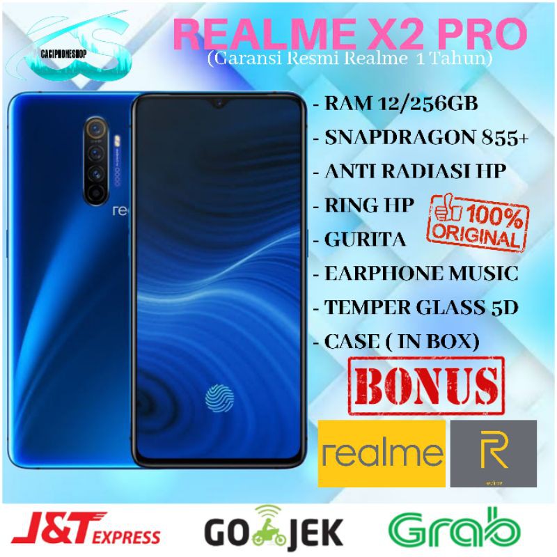 REALME X2 PRO RAM 12GB ROM 256GB 8/128 GARANSI RESMI REALME 1 TAHUN