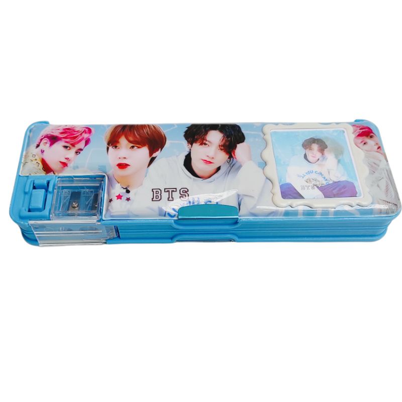 Kotak Pensil Kalkulator Serutan Motif Pony Frozen BTS BT21 Unicorn  Avengers Spiderman-BTS