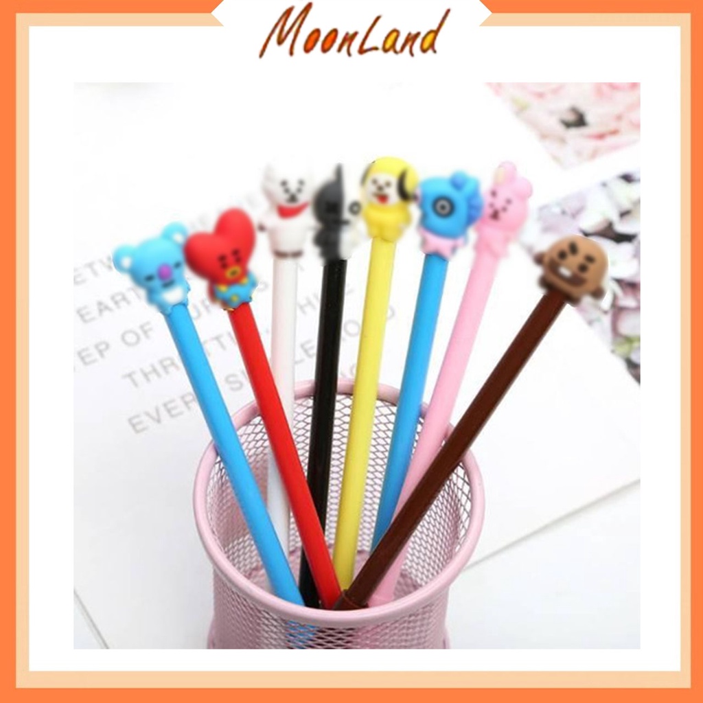 MoonLand Pena Gel tata koya van / Pulpen Fancy Gel rj / Pena Karakter  Bangtan Import 280