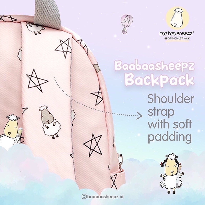 Baabaasheepz Backpack / Ransel Baa Baa Sheepz