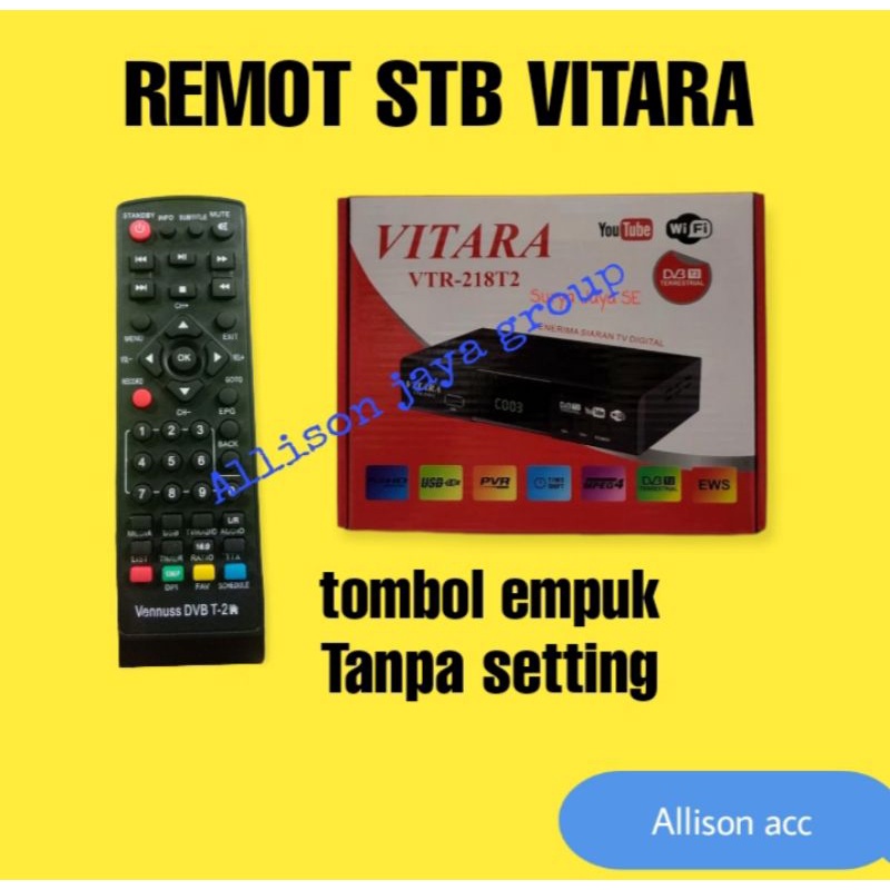 REMOT VITARA SET TOP BOX VITARA REMOTE VITARA