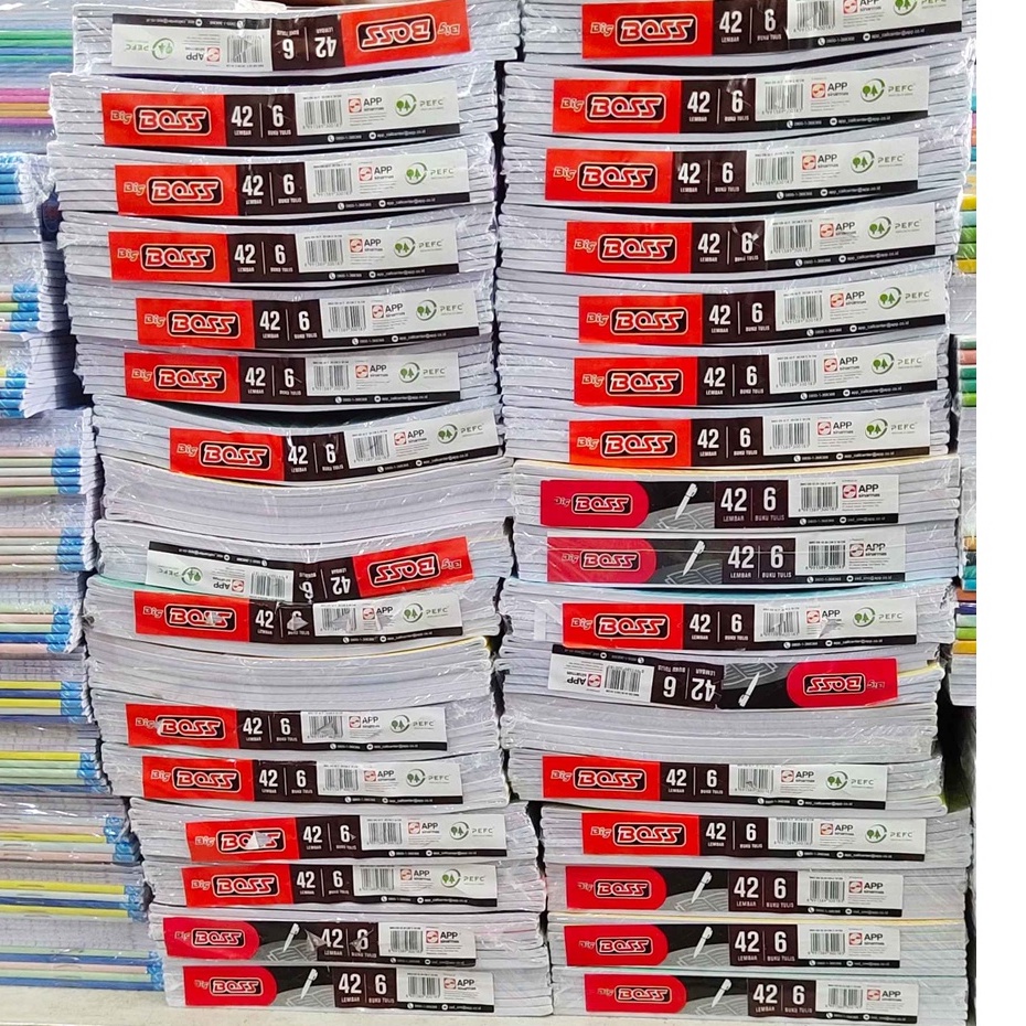 

(PAK) Buku Tulis BIGBOSS Sidu 42 Lembar / Buku Tulis BIGBOSS 42 Lembar 6 pcs/ Buku Tulis Murah