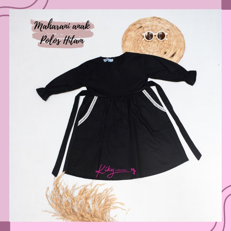 Gamis Katun Jepang Anak Premium Ori Cantik Murah Model Maharani Polos S M L XL