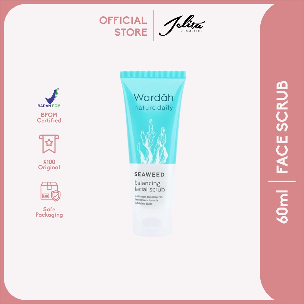 Wardah Seaweed Balancing Scrub 60ml