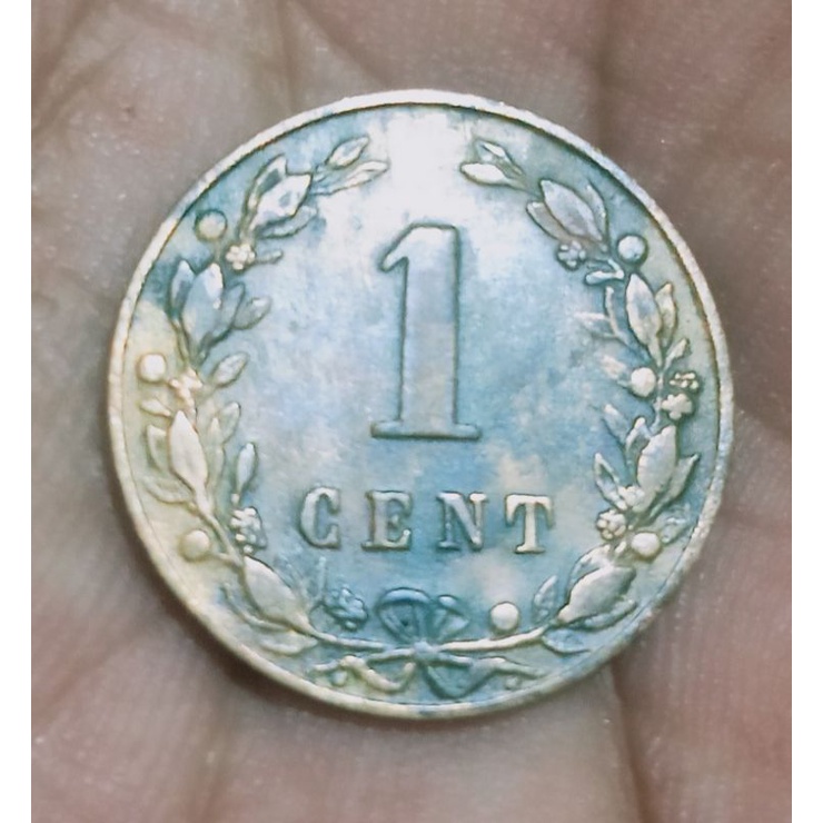 Koin 1 Cent Nederland 1883