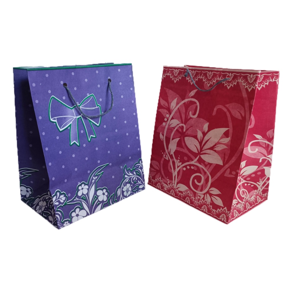 Paperbag Motif batik murah Ukuran R5 18X13X22cm lusinan Cocok untuk tempat souvenir, kado, hajatan/tas hajatan tas kertas/tas souvenir