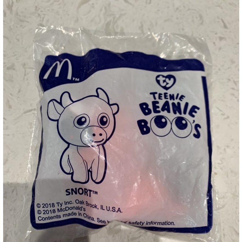 McDonald Happy Meal TY Tennie Beanie Boo’s Snort