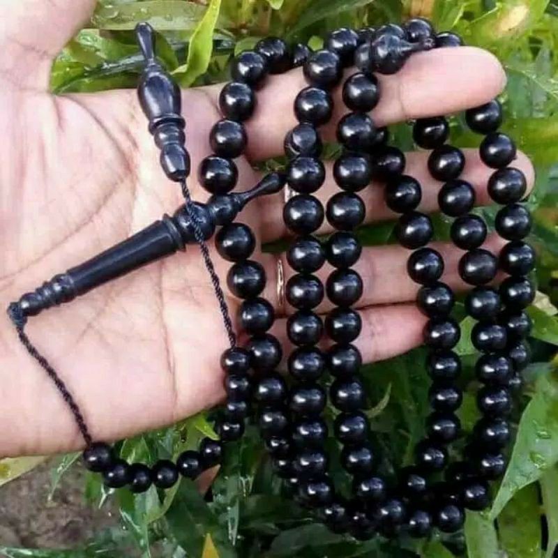 tasbih bahan kayu kelor hitam tenggelam air