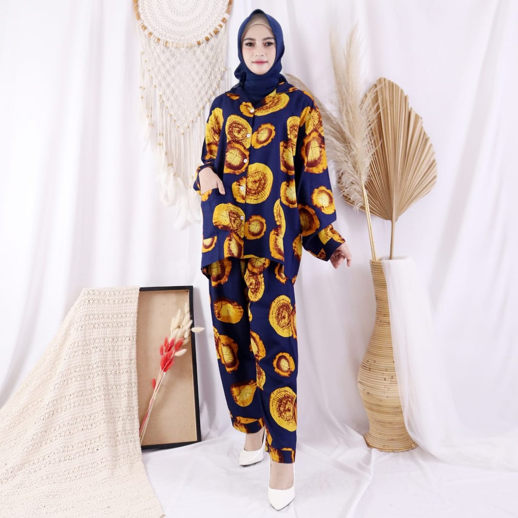 BISA COD/PIYAMA XXL DAN XL/PP CP HP MARIFA TIEDYE (REALPICT) SET XXL LD 120CM RAYON Josjoli_piyama