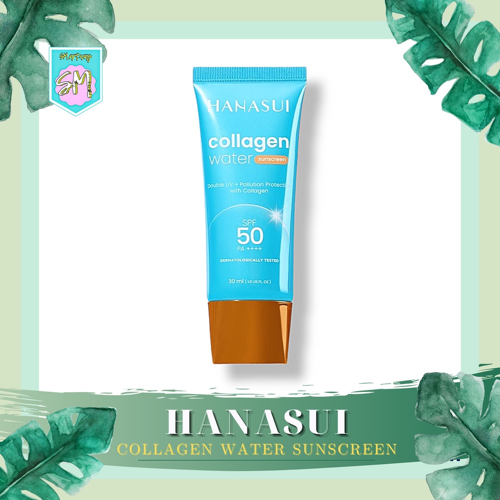 Hanasui Collagen Water Sunscreen SPF 50 PA++++ UV - 30ml | Sun Screen Sunblock Sun Block  Blok