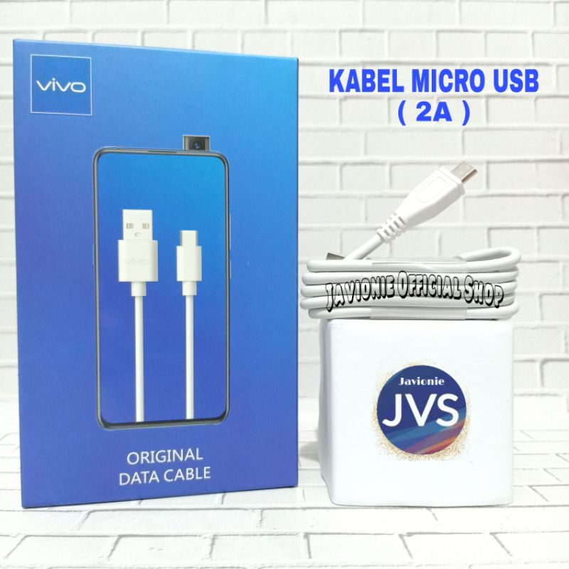 Kabel Data Charger VIVO Original 2A MICRO USB Y71 Y81 Y83 Y91 Y91C Y93 Y95 Fast Charging