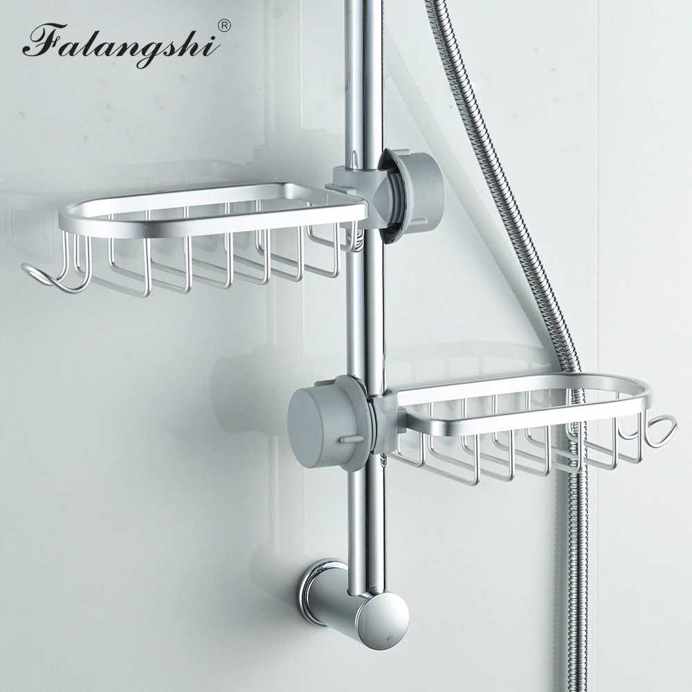 TD-DA FALANGSHI Rak Kamar Mandi Bathroom Organizer Rack Shower Hook - WB8007