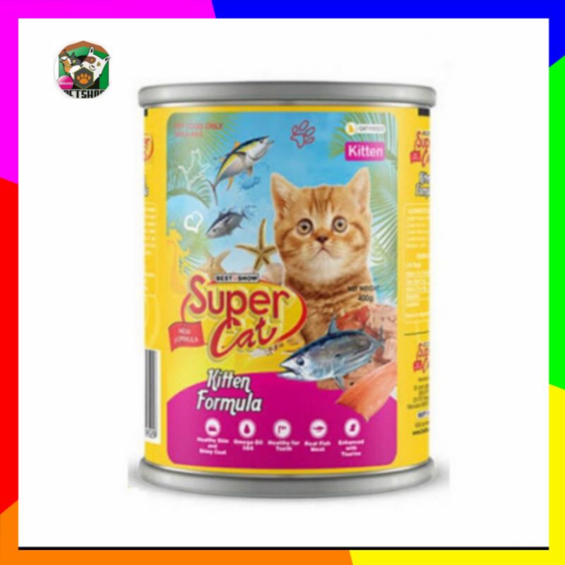 Super Cat Kitten formula Kaleng 400gr Makanan Basah Kucing