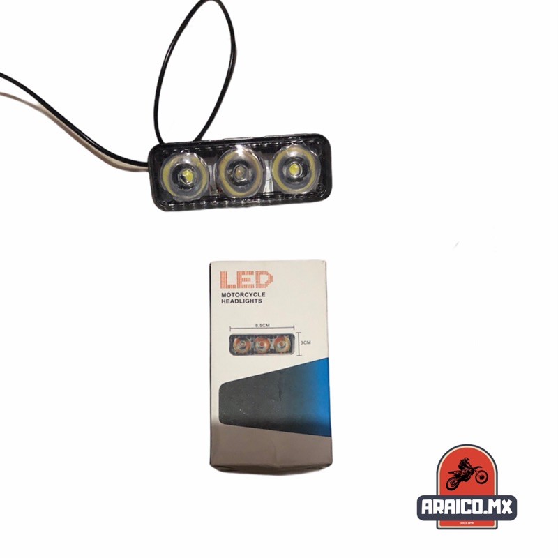 LAMPU TEMBAK SOROT 3 MATA LED STROBO