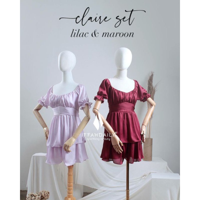 Dress Claire set by Iffah Daily wear