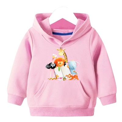 Sweater Anak Cute Animal Hoodie Anak Fleece Usia 2 - 6 tahun