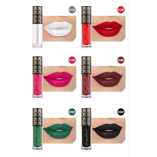 VIBELY LIPSTIK COLOR MATTE VELVET LIP GLOSS WARNA WARNI TANPA LENGKET TAHAN AIR LIPSTIK CAIR HITAM BIRU UNGU KUNING