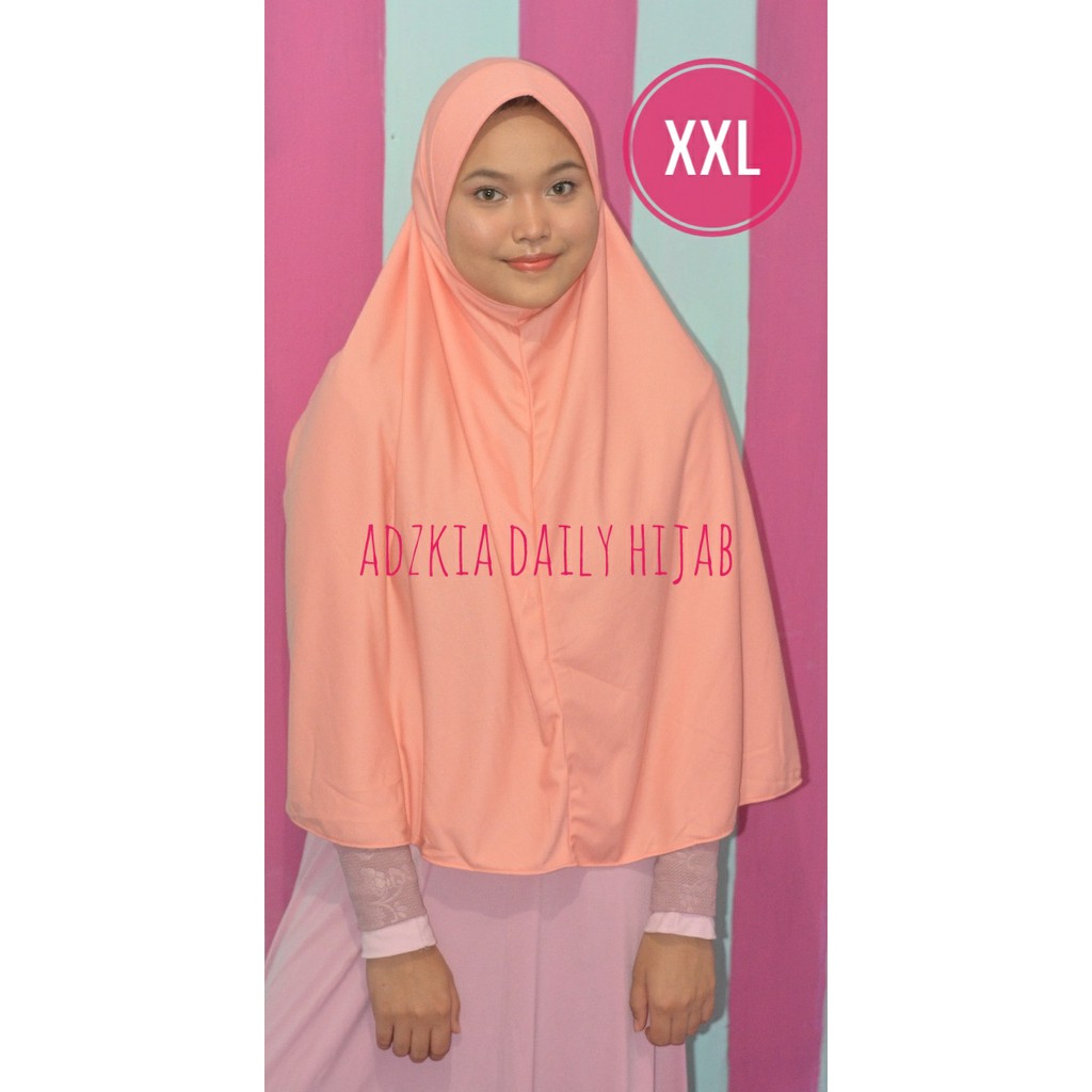 jilbab bergo.kerudung.hijab dewasa.model pad lebar.adem. ukuran XXL