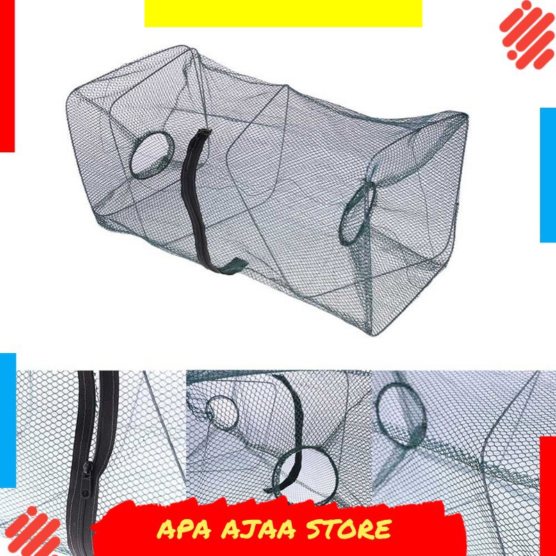 Bergaransi ! SANGEMAMA Jaring Pancing Ikan Udang Fishing Net Cage Foldable SCZ6194