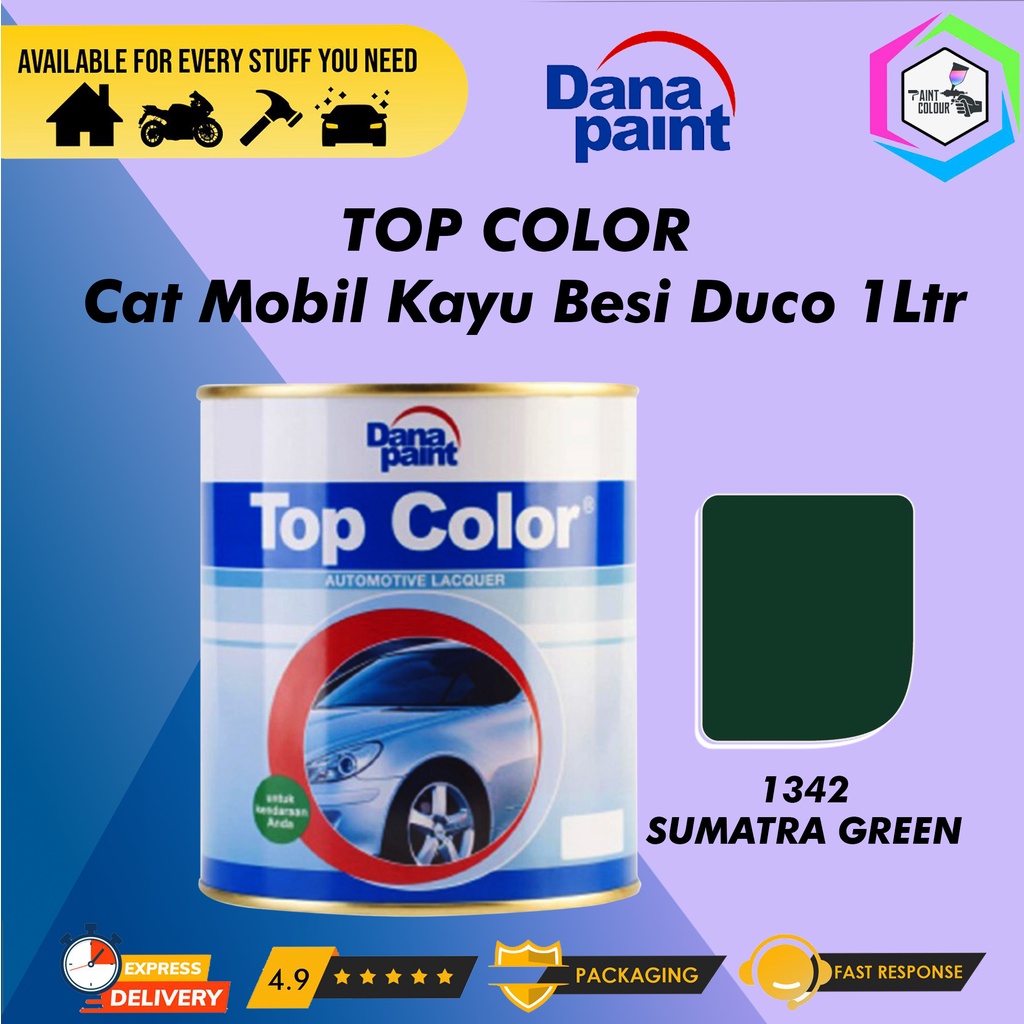 TOP COLOR 1342 Sumatra Green - Cat Mobil Kayu Besi Duco