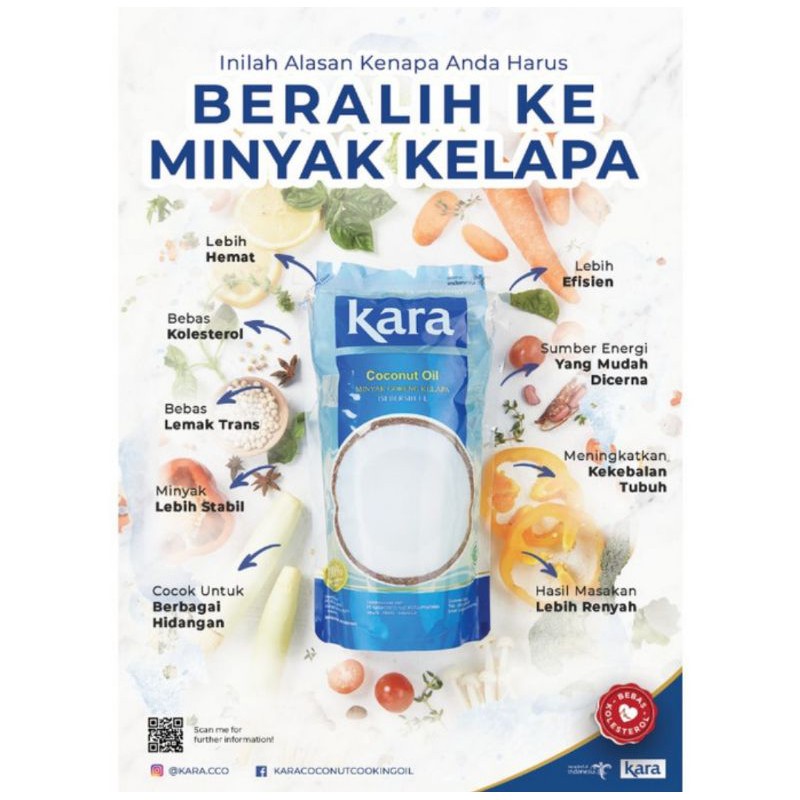 

Kara Coconut Oil 1 Liter | Minyak Goreng Kelapa Kara