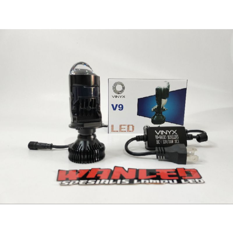 V9 Vinyx Lampu  Lampu LED VINYX V9 H4 MINI PROJECTOR  LENS Lampu motor Lampu mobil