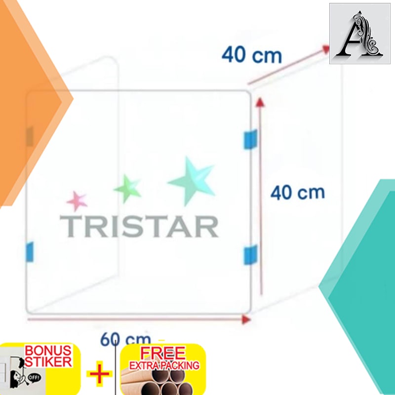 

Promo Akrilik penghalang meja sekolah 3mm 60x40x40cm type L