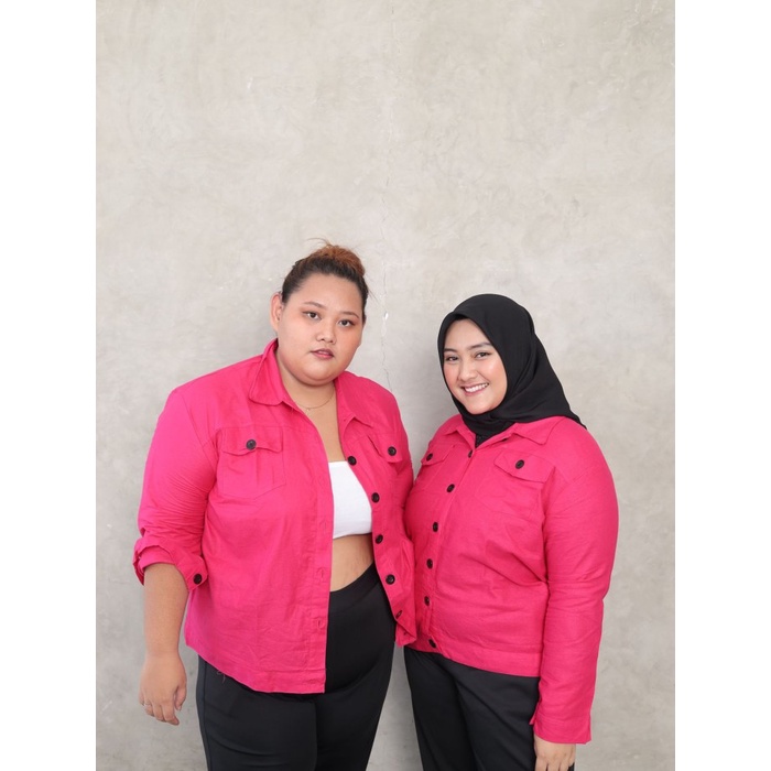 Jaket Wanita ATRACTIV Jaket Outer Jumbo Wanita XXL XXXL 5L LD120 LD130 LD135 - Oat, XXL LD120(G4W1) 