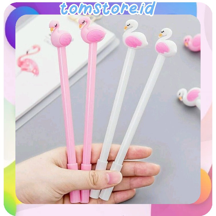 

TOMSTORE.ID R206 PENA KARAKTER FLAMINGGO PULPEN LUCU ALAT TULIS GEL PENA CAIR STATIONERY MURAH COD