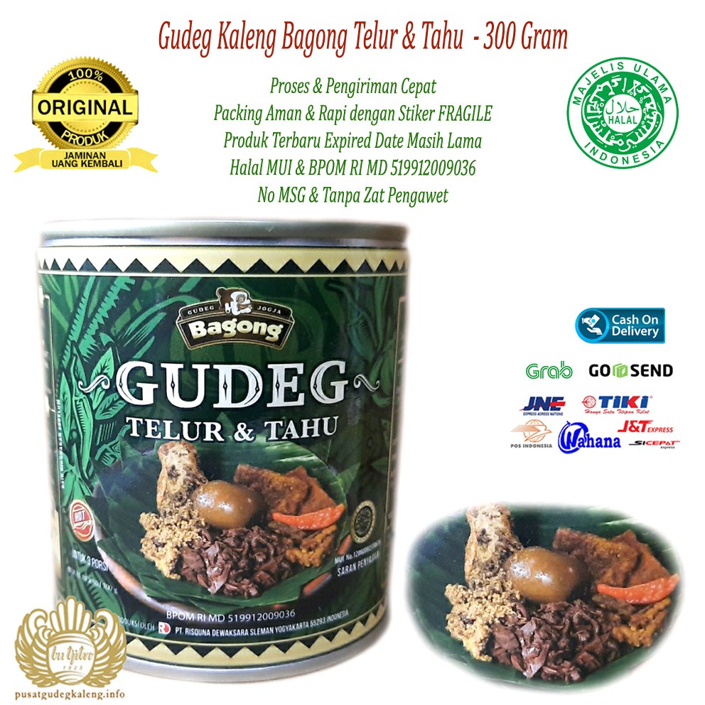 

Gudeg Kaleng Bagong Telur & Tahu Khas Jogja - 300Gram