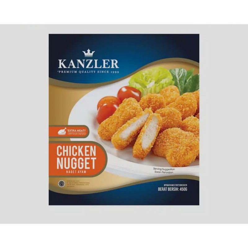 

Kanzler Chicken Nugget Premium 500gr / Naget Ayam / Frozen Food